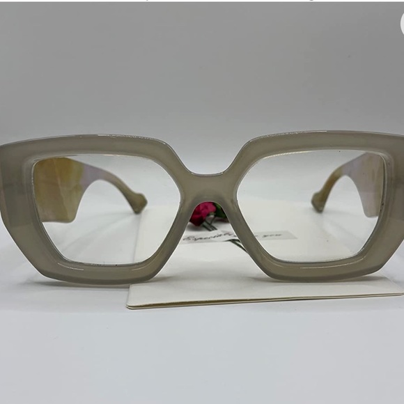 Oversized Blue Light Glasses Grey